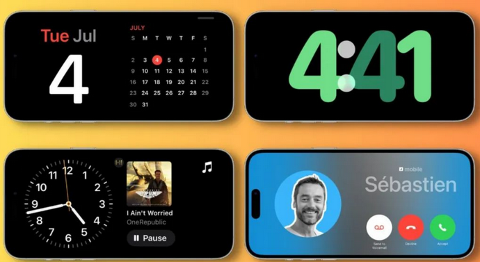 兴宁苹果手机维修分享iOS17横屏充电待机显示有什么好处 