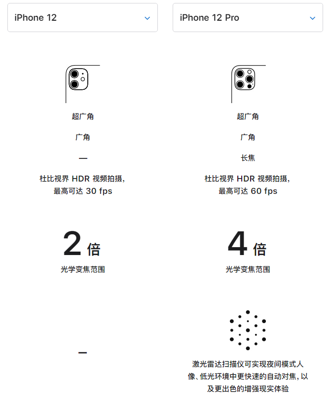 兴宁苹果手机维修分享苹果 iPhone 12 与 iPhone 12 Pro 选哪款 